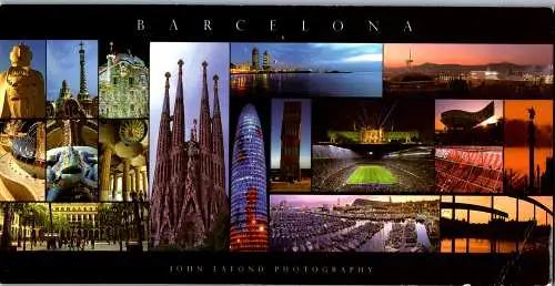 47037 - Spanien - Barcelona , Mehrbildkarte - gelaufen