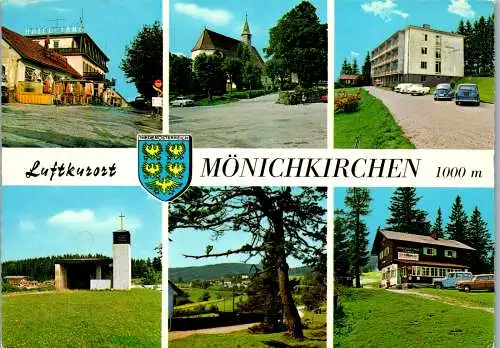 47074 - Niederösterreich - Mönichkirchen , Hotel Lang , Pension Reidinger , Mönichkirchner Schwaig - gelaufen 1974