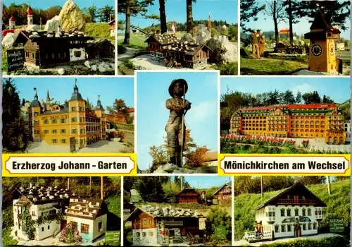 47078 - Niederösterreich - Mönichkirchen , am Wechsel , Erzherzog Johann Garten , Mehrbildkarte - nicht gelaufen