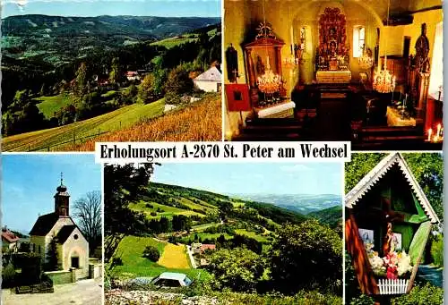 47109 - Niederösterreich - St. Peter am Wechsel , Mehrbildkarte - gelaufen