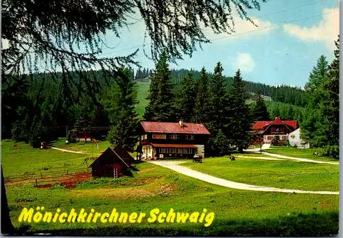 47112 - Niederösterreich - Mönichkirchen , am Wechsel , Mönichkirchner Schwaig - gelaufen 1991