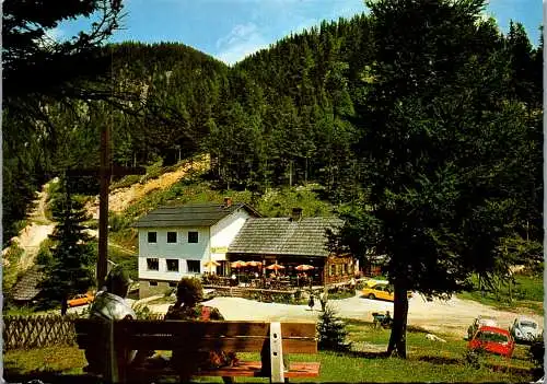 47118 - Niederösterreich - Trattenbach , Alpengasthof , Gasthof , Kummerbauer Stadl - gelaufen 1976