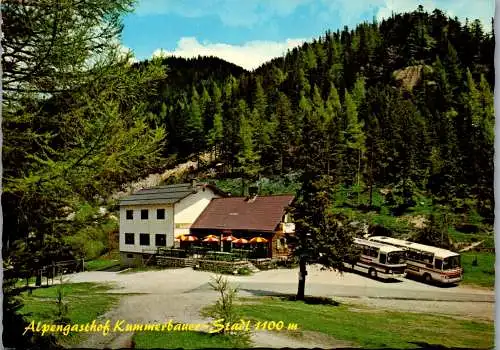 47119 - Niederösterreich - Trattenbach , Alpengasthof , Gasthof , Kummerbauer Stadl - gelaufen 1982