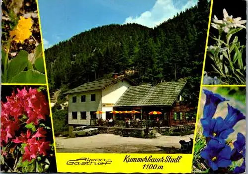 47120 - Niederösterreich - Trattenbach , Alpengasthof , Gasthof , Kummerbauer Stadl - gelaufen 1982