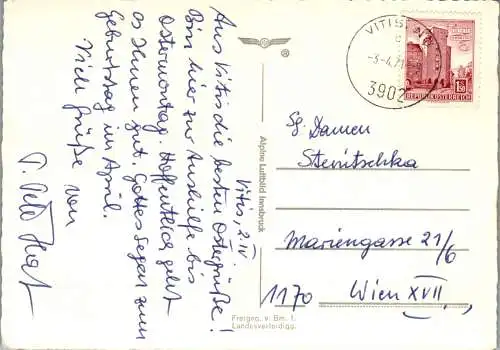 47132 - Niederösterreich - Vitis , Waldviertel , Panorama - gelaufen 1971