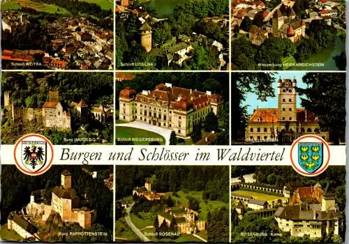 47146 - Niederösterreich - Waldviertel , Burgen und Schlösser , Rappottenstein , Weitra , Hardegg , Greillenstein