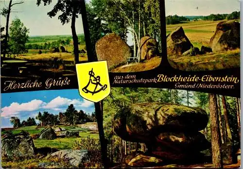 47148 - Niederösterreich - Gmünd , Naturschutzpark Blockheide Eibenstein - gelaufen 1978
