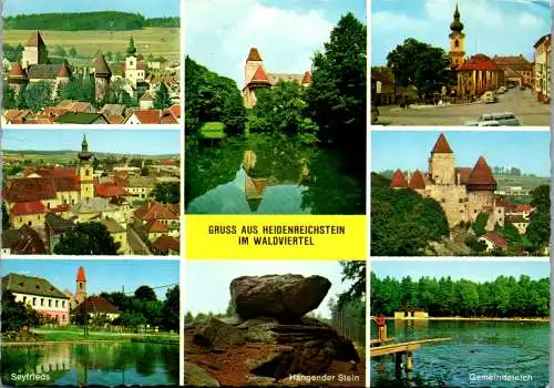 47151 - Niederösterreich - Heidenreichstein , Waldviertel , Seyfrieds , Hängender Stein , Gemeindeteich - gelaufen 1980