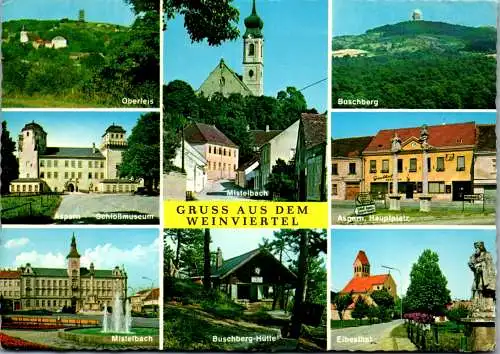 47158 - Niederösterreich - Waldviertel , Oberleis , Mistelbach , Buschberg Hütte , Asparn , Eibesthal - gelaufen