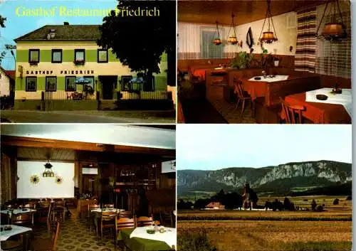 47184 - Niederösterreich - Muthmannsdorf , Gasthof Restaurant Friedrich , Mehrbildkarte - gelaufen 1984