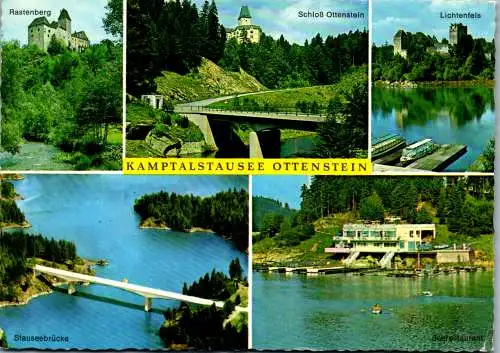 47187 - Niederösterreich - Ottenstein , Kamptal Stausee , Rastenberg , Seerestaurant , Stauseebrücke - gelaufen 1983