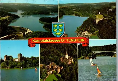 47188 - Niederösterreich - Ottenstein , Kamptal Stausee Ottenstein , Waldviertel , Mehrbildkarte - gelaufen 1981