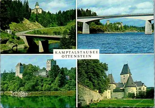 47189 - Niederösterreich - Ottenstein , Kamptal Stausee Ottenstein , Waldviertel , Mehrbildkarte - gelaufen 1974