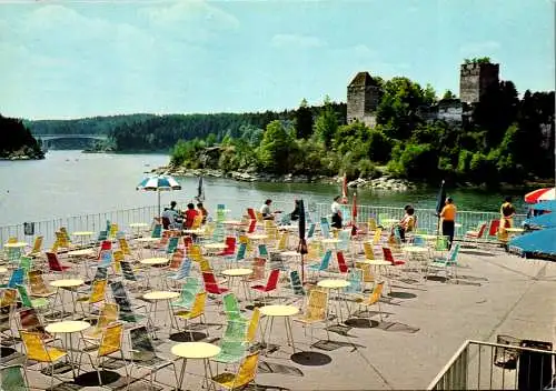 47191 - Niederösterreich - Ottenstein , Kamptal Stausee Ottenstein , Seerestaurant , Terrasse , Ruine Lichtenfels