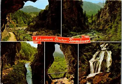 47196 - Niederösterreich - Tormäuer , Blick gegen Ötscher , Toreck , Teufelskirche , Trefflingfall - gelaufen 1981