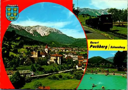 47205 - Niederösterreich - Puchberg am Schneeberg , Panorama , Mehrbildkarte - gelaufen 1977