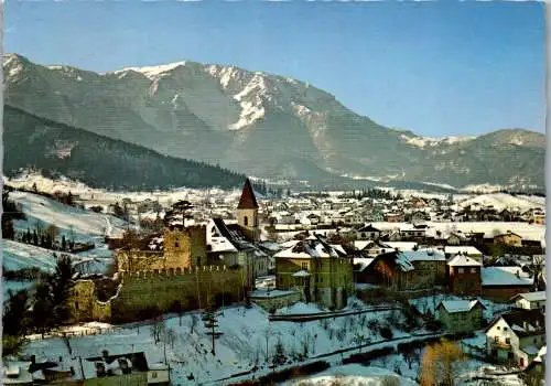 47210 - Niederösterreich - Puchberg am Schneeberg , Panorama im Winter - gelaufen 1985