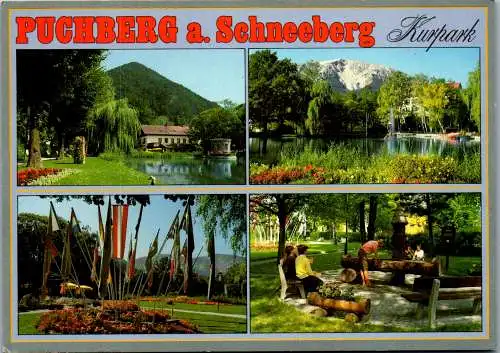 47217 - Niederösterreich - Puchberg am Schneeberg , Kurpark , Mehrbildkarte - gelaufen 1986