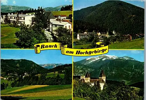 47222 - Niederösterreich - Raach , Bundestagungsheim , Gasthof Pension Diewald , Schlagl geg. Rax - gelaufen