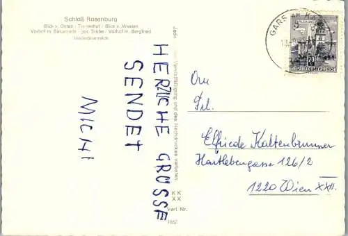 47231 - Niederösterreich - Rosenburg am Kamp , Schloß Rosenburg , Mehrbildkarte - gelaufen 1975