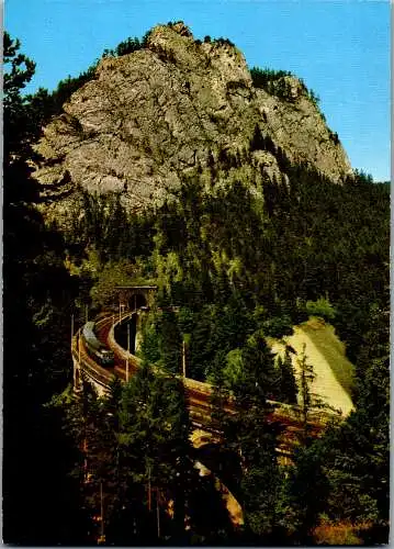 47261 - Niederösterreich - Semmering , Viadukt Kalte Rinne mit Polleroswand - gelaufen 1982