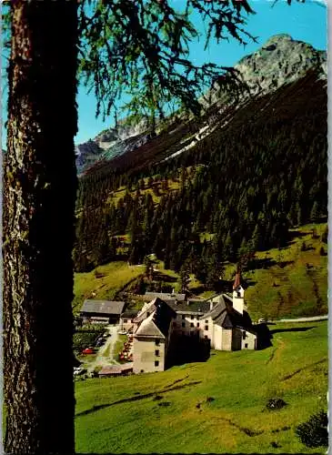 47264 - Tirol - Matrei , am Brenner , Klostergasthof , Gasthof Maria Waldrast gegen Serles - gelaufen 1977
