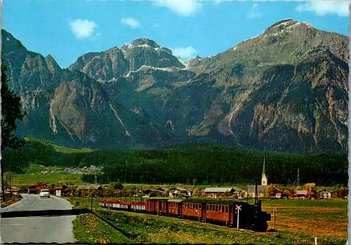 47271 - Tirol - Mayrhofen , Zillertaler Bahn mit Rofangebirge - gelaufen 1980