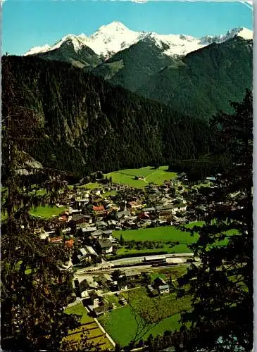 47274 - Tirol - Mayrhofen , mit Ahornspitze , Zillertal . Panorama - gelaufen