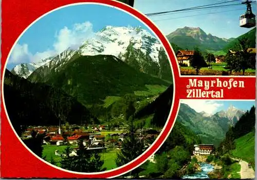 47275 - Tirol - Mayrhofen , Mehrbildkarte , Zillertal - gelaufen 1983