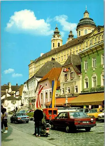 47282 - Niederösterreich - Melk , Stadtansicht , Audi , BMW , KTM , Wachau - gelaufen 1986