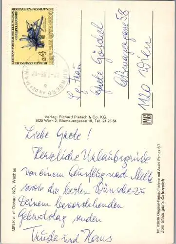 47282 - Niederösterreich - Melk , Stadtansicht , Audi , BMW , KTM , Wachau - gelaufen 1986