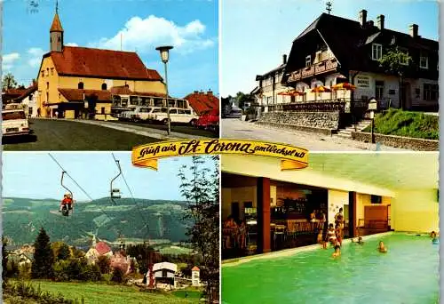 47293 - Niederösterreich - St. Corona am Wechsel , Gasthof Zum Ursprung , Christian Egerer , Hallenbad - gel. 1974