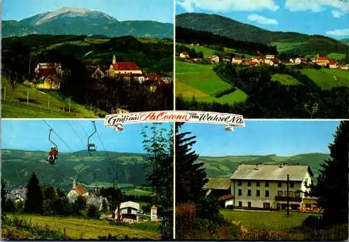 47297 - Niederösterreich - St. Corona am Wechsel , Wallfahrtsort g. Schneeberg , Sonnwendstein , Kampstein , Orthof