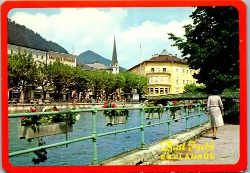 47315 - Oberösterreich - Bad Ischl , Esplanade , Salzkammergut - gelaufen 1979