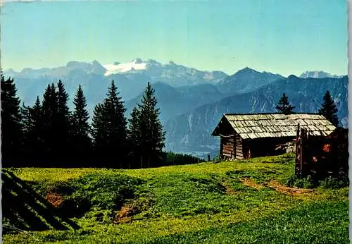 47342 - Oberösterreich - Bad Goisern , Hütteneckalm gegen den Dachstein , Alpengasthaus - gelaufen 1971