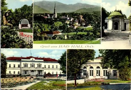 47344 - Oberösterreich - Bad Hall , Kurpark , Musikpavillon , Tassilo Quelle , Trinkhalle - gelaufen 1963