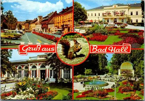 47350 - Oberösterreich - Bad Hall , Hauptplatz , Trinkhalle , Musikpavillon - gelaufen 1981