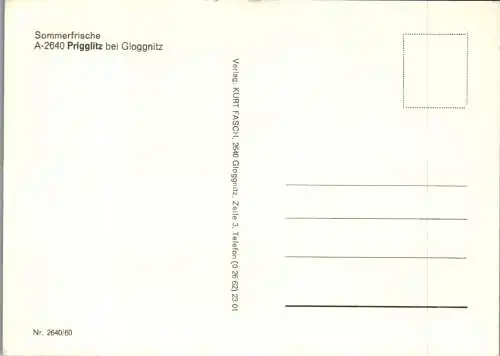 47364 - Niederösterreich - Prigglitz , bei Gloggnitz , Mehrbildkarte - nicht gelaufen
