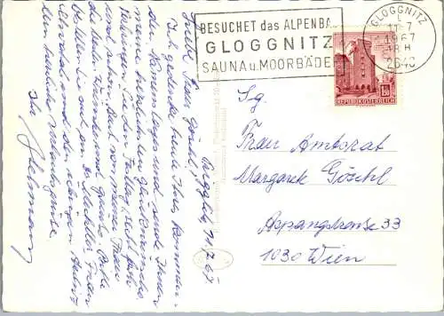 47368 - Niederösterreich - Prigglitz , Pesnion u. Waldesruh , Auf der Wiese , Waldpension - gelaufen 1967