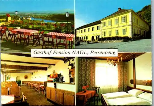 47375 - Niederösterreich - Persenbeug , Gasthof Pension Nagl , Mehrbildkarte - nicht gelaufen