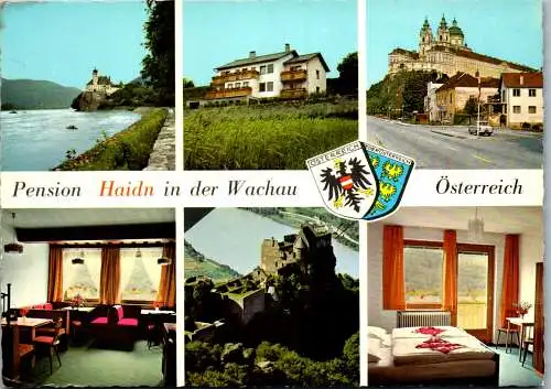 47444 - Niederösterreich - Aggsbach Dorf , Pension Haidn , Schloß Schönbühel , Stift Melk , Ruine Aggstein - gel. 1983