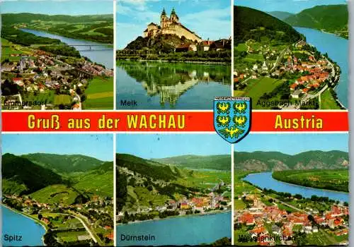 47449 - Niederösterreich - Wachau , Emmersdorf , Spitz , Melk , Aggsbach Markt , Weissenkirchen - gelaufen 1984