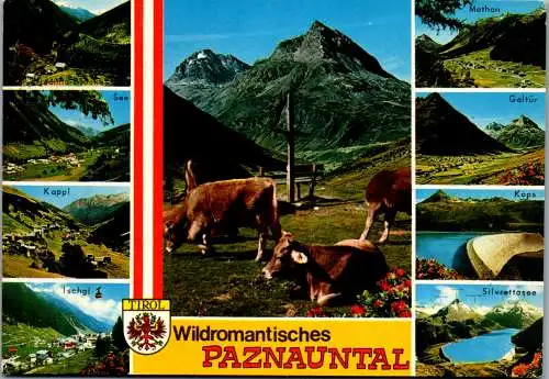 47451 - Tirol - Paznauntal , Kappl See , Ischgl , Galtür , Kops , Silvrettasee , Mathon - gelaufen 1987