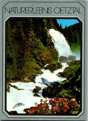 47455 - Tirol - Umhausen , Der Stuibenfall bei Umhausen , Ötztal - gelaufen 1993