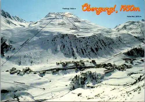 47458 - Tirol - Obergurgl , Skigebiet Festkogl , Ötztal - gelaufen