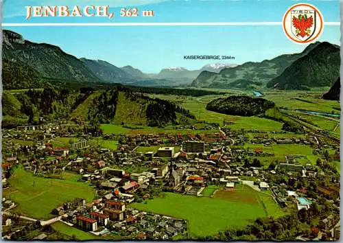 47473 - Tirol - Jenbach , Panorama mit Kaisergebirge , Unterinntal - nicht gelaufen