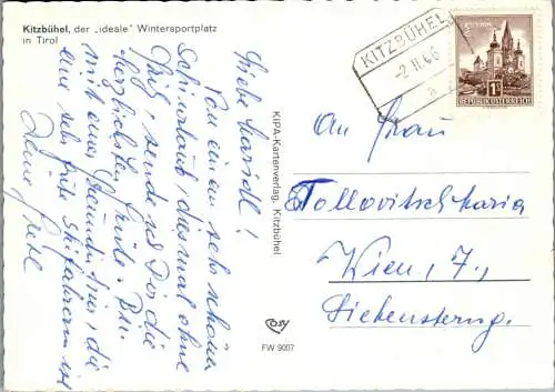 47490 - Tirol - Kitzbühel , Ortsansicht - gelaufen 1966