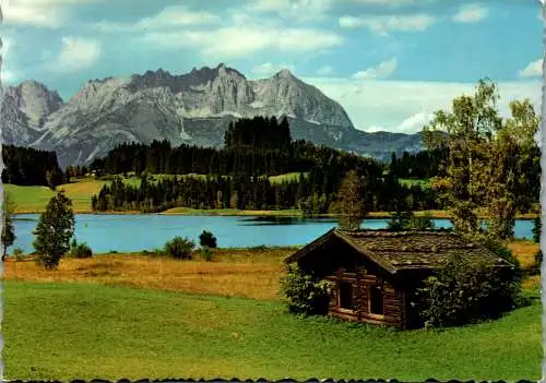 47504 - Tirol - Kitzbühel , Schwarzsee gegen Wilden Kaiser - nicht gelaufen