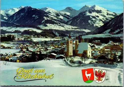 47514 - Tirol - Kitzbühel , gegen Süden , Panorama - gelaufen 1980