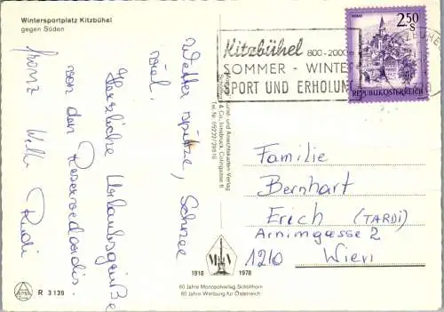 47514 - Tirol - Kitzbühel , gegen Süden , Panorama - gelaufen 1980